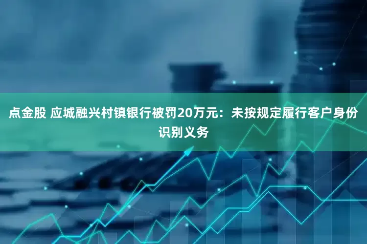 点金股 应城融兴村镇银行被罚20万元：未按规定履行客户身份识别义务