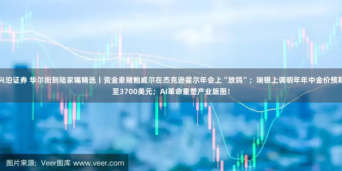 兴泊证券 华尔街到陆家嘴精选丨资金豪赌鲍威尔在杰克逊霍尔年会上“放鸽”；瑞银上调明年年中金价预期至3700美元；AI革命重塑产业版图！